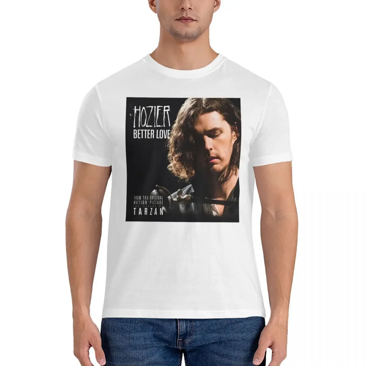 Better Love Music T-Shirts for Men H-Hozier Singer Novelty Pure Cotton Tees Round Neck Short Sleeve T Shirts Graphic Tops