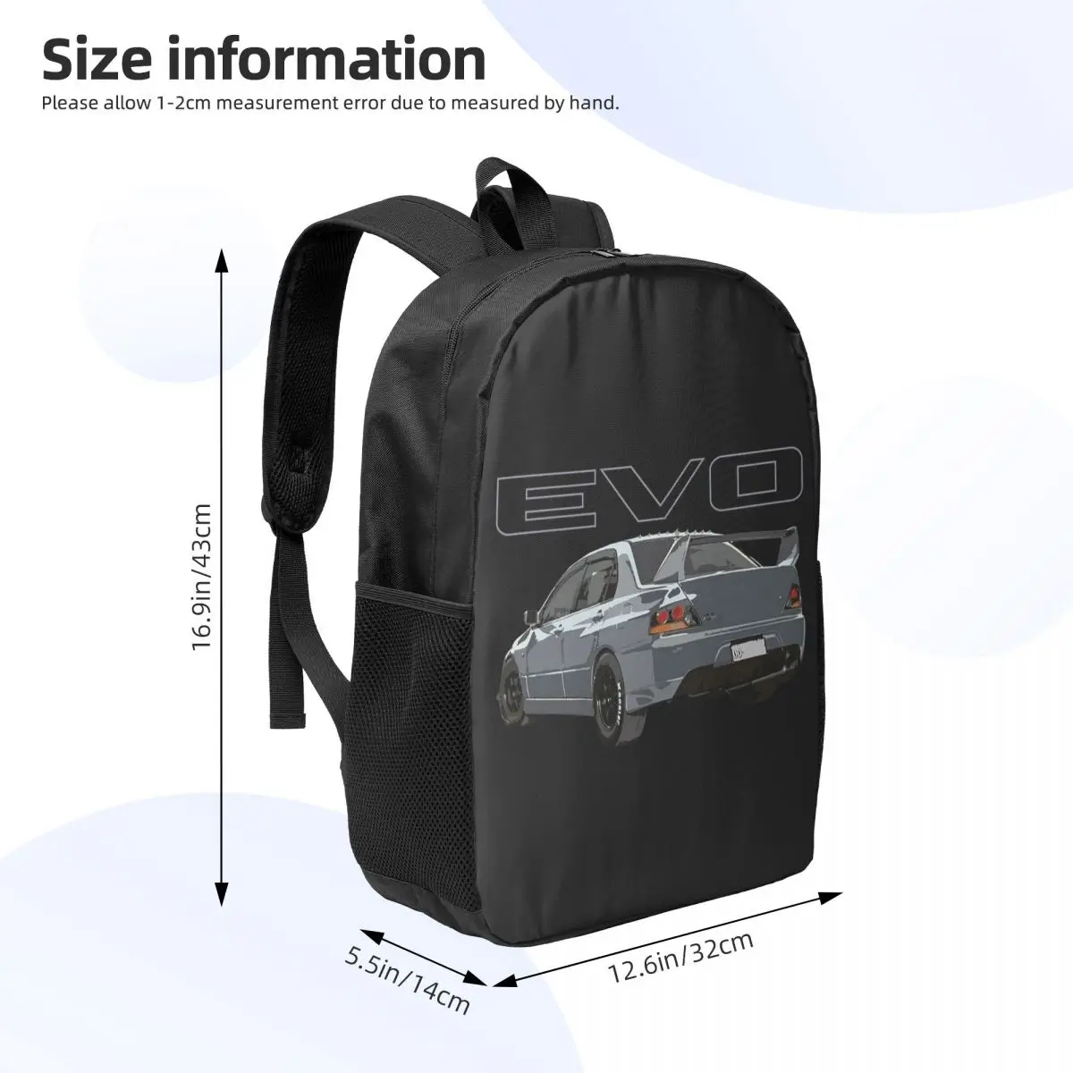 Evo 9 Graphite Gray Woman Backpacks Boys Girls Bookbag Fashion Children School Bags Portability Laptop Rucksack Shoulder Bag