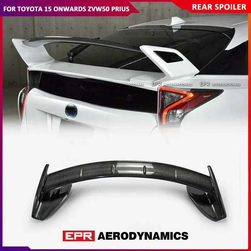 For Toyota Prius ZVW50 15-18 ROW Style Carbon Fiber / Forged Carbon / FRP Fiber Glass Rear Wing Car-Styling Trunk Spoiler