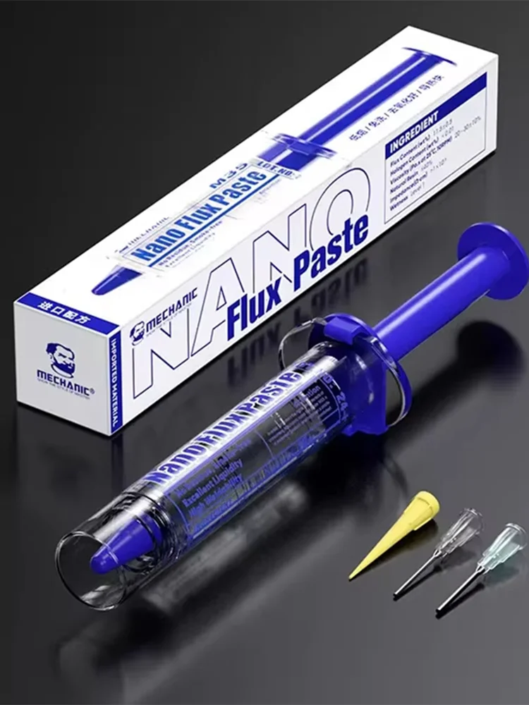 MECHANIC M35 Nano Flussmittel Paste Für Elektronik PCB IC Handy Chip CPU LED BGA Reparatur Tracky Hohe Leistung Schweißen Werkzeug