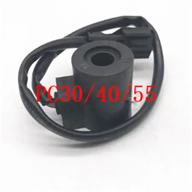 For Komatsu Excavator PC30 PC40 PC55 Solenoid Valve Coil (H: 38.5mm, Dia: 12mm) 2026 Years As Picture