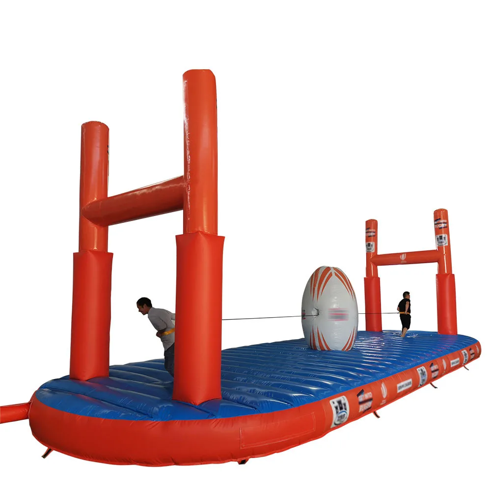 Sports Game Bungee Run Inflatable Bungee Run Basketball Inflatable Interactive Challenge Sport Game For Sale