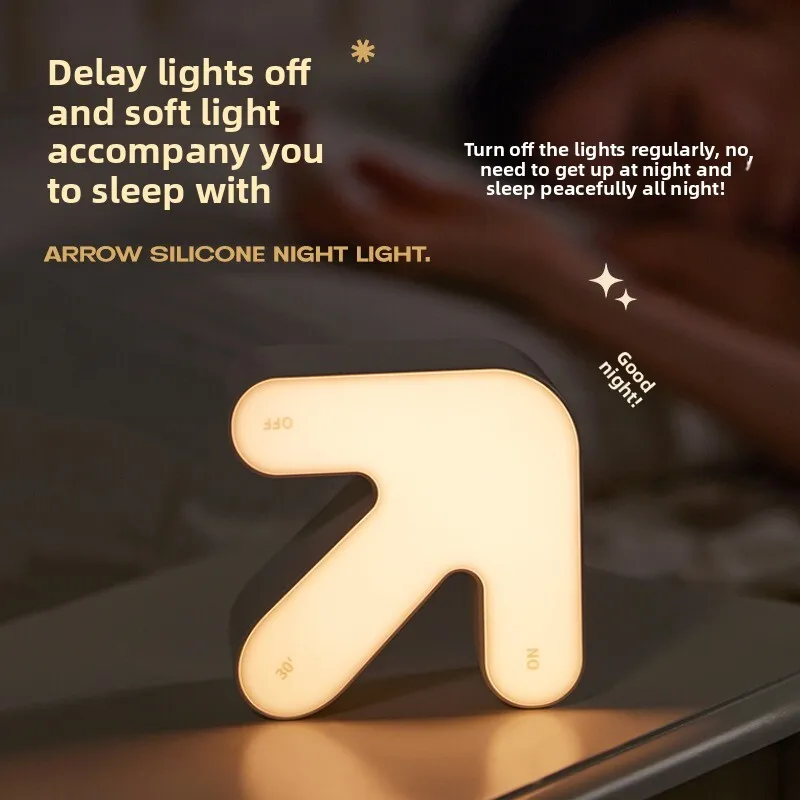 

Arrow Atmosphere Trendy Tabletop Colorful Flip Night Light Creative Home Decor
