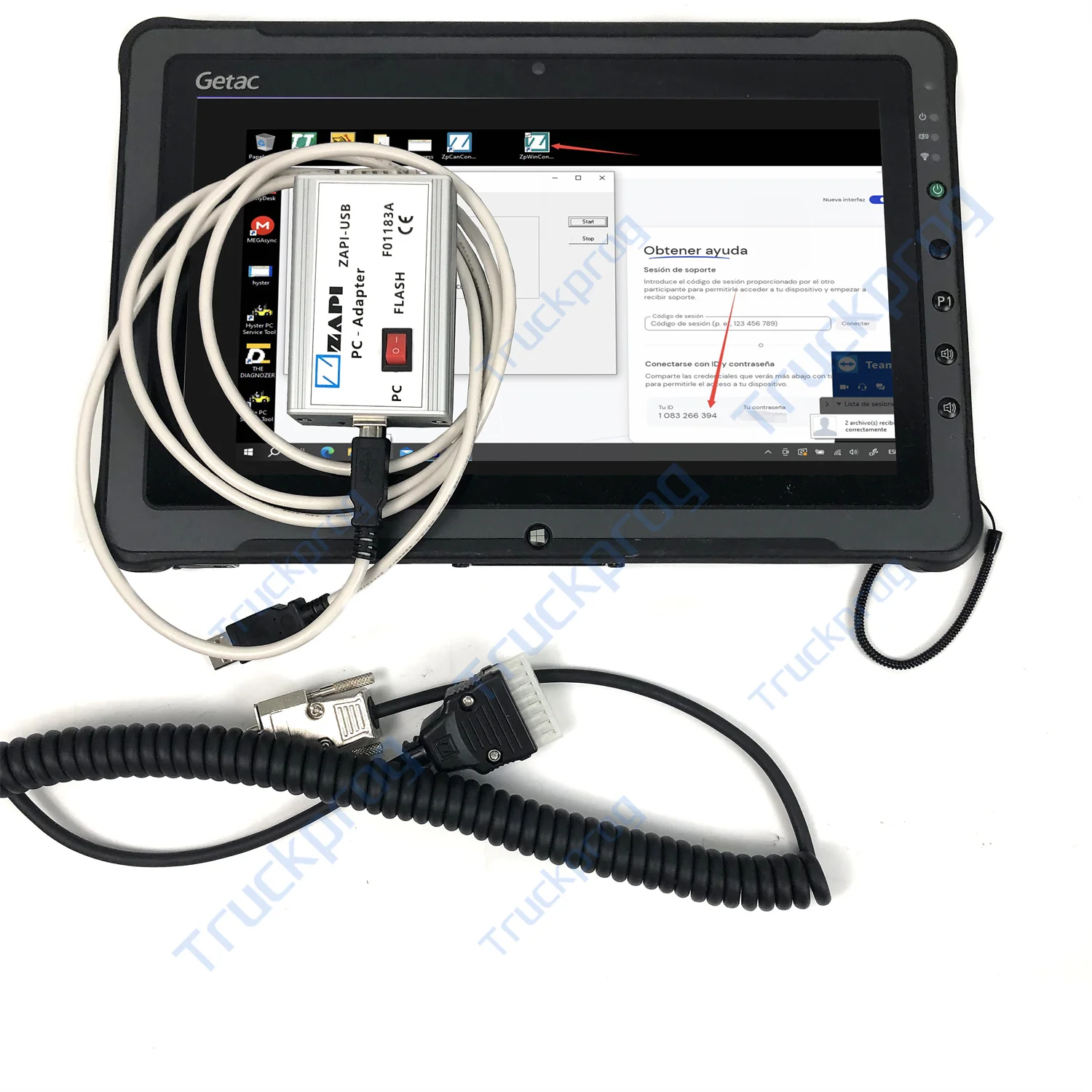 Getac Tablet Newest for ZAPI-USB electric controller diagnostic tool Programming functions ZAPI F01183A data cable zapi console