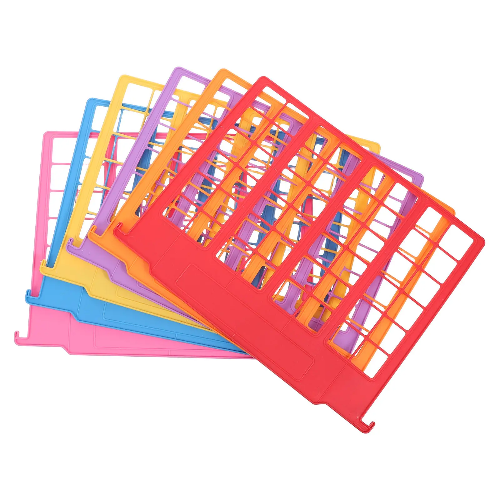6Pcs Hanging File Dividers Plastic 12.8x9.4 Inches Spacesaving Filing Cabinet Divider Inserts Home Office Document Organizer