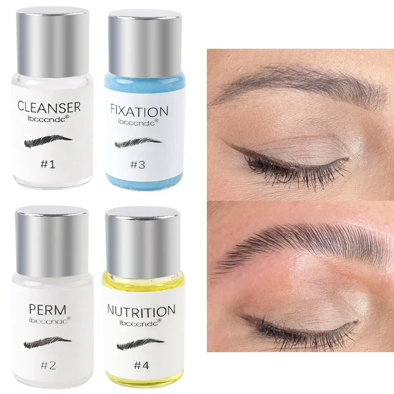 Loción semipermanente para Estilismo de cejas, levantamiento de cejas semipermanente, nutrición de belleza, maquillaje permanente