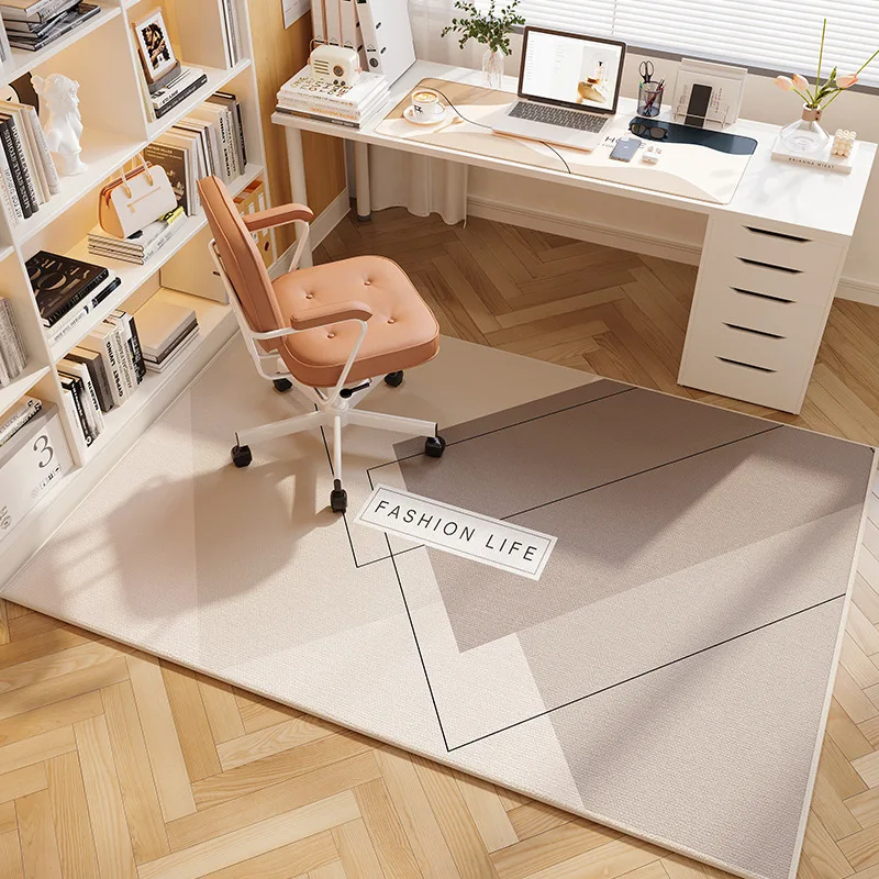 VIKAMA Computer Chair Cushion Floor Mat Bedroom Study Desk Chair e-Sports Chair Swivel Chair Protection Rug Home Decoration