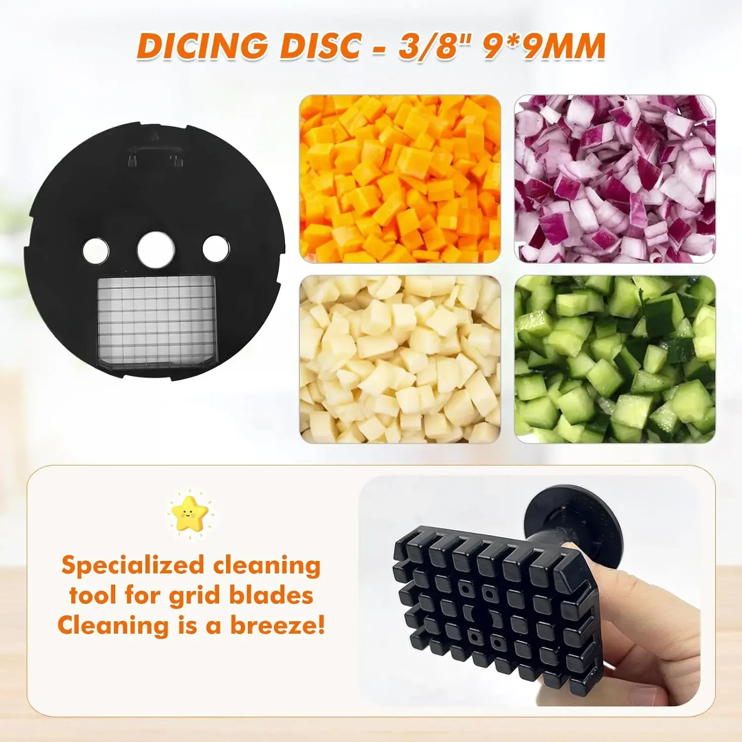 Electric Vegetable Dicer Slicer Commercial Food Processor Multifunctional Veggie Chopper Professional Heavy Duty Fruits