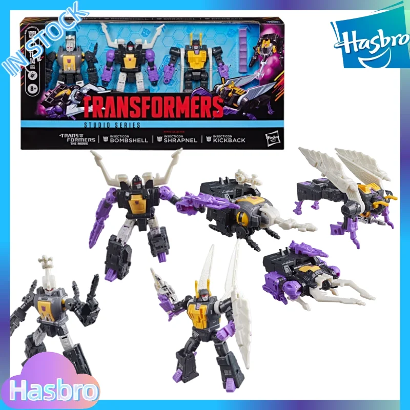 【EN STOCK】Juguetes de transformación Hasbro Original Product Studio Series Anniversary Edition Insecticons Paquete de 3 juguetes de regalo Robot de acción