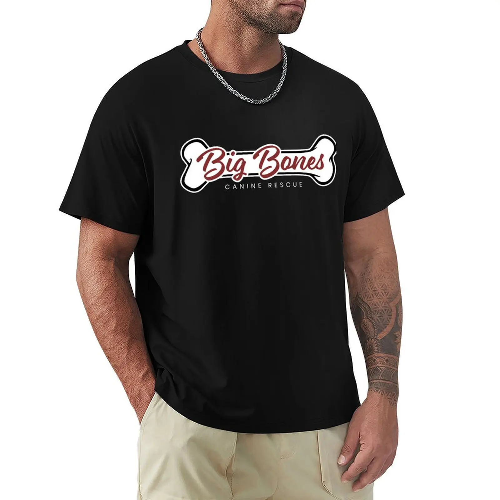 

Big Bones Bone Logo White Text T-Shirt Daily Wear Print T-Shirt
