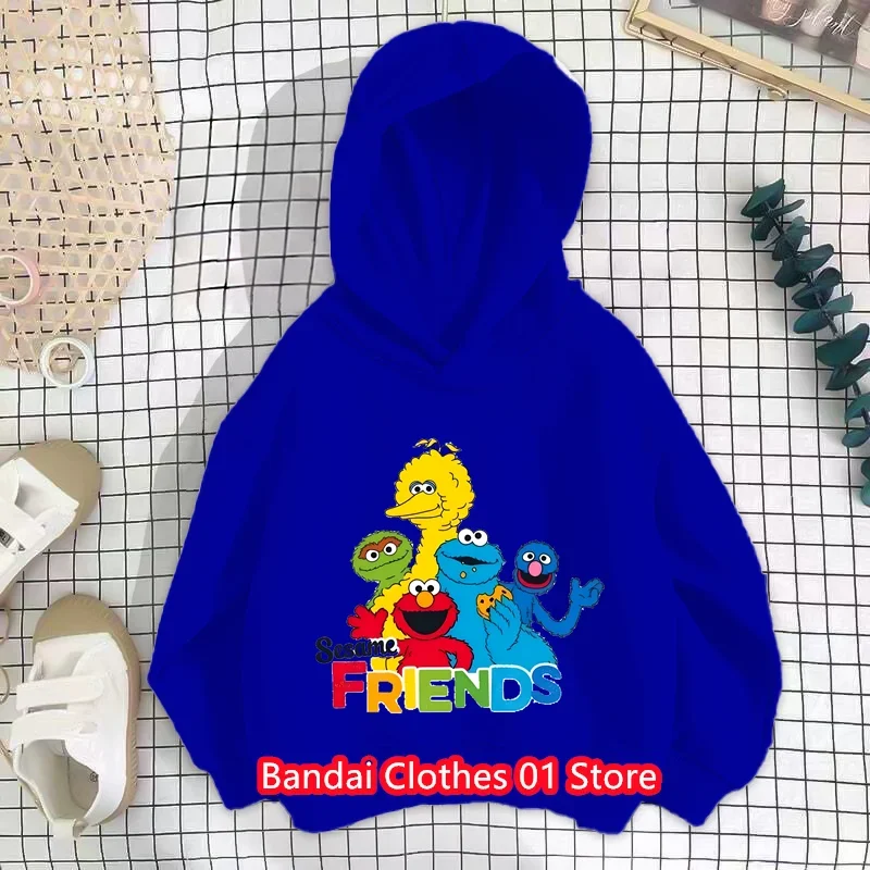 Sesame Street Hoodie Kids Fashion Children Baby Boys Clothes Sesame Street Sweatshirt Children Tops Girls Clothing Sweater