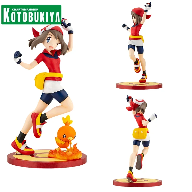 KOTOBUKIYA Original Anime Figure PP962 ARTFX J Pokemon May Action Figure Toys for Kids Gift Collectible Model Ornaments