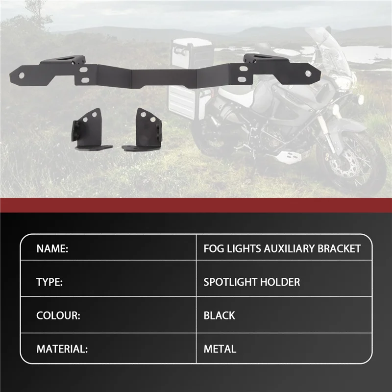 

Motorcycle Fog Lights Auxiliary Bracket Light Mounts Spotlight Holder For Yamaha XT1200Z XTZ 1200 Super Tenere 2014-