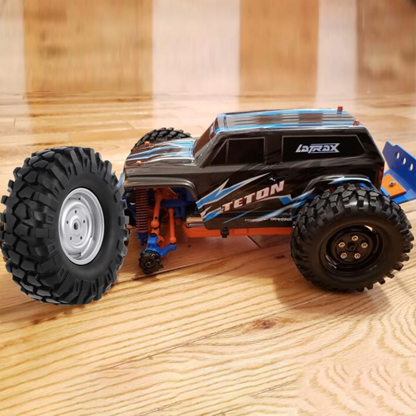 RCXAZ 96 mm 1,9 Zoll Gummifelge und Reifen Beadlock für 1/10 RC Crawler Car HSP Redcat Traxxas AXIAL SCX10 90046 RC4WD D90