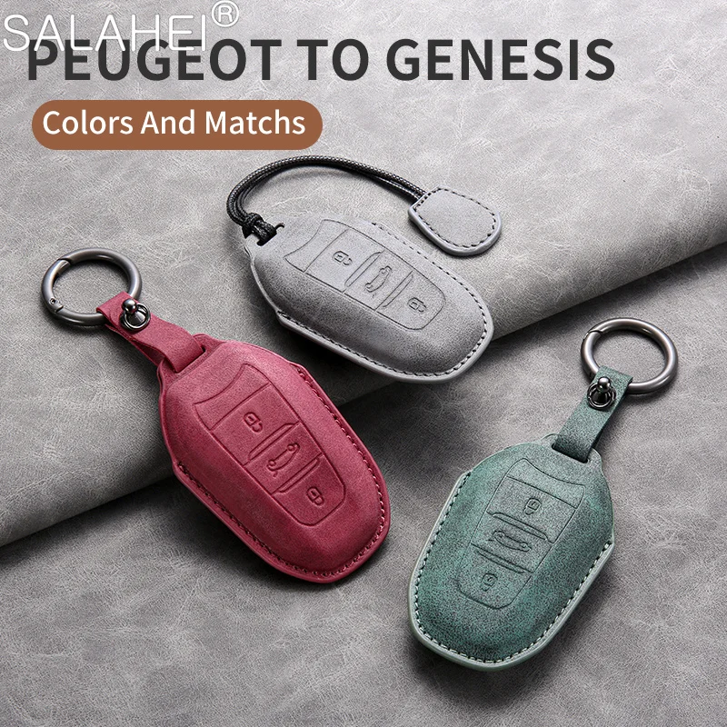 Car Remote Key Case Cover Keychain For Peugeot 308 408 508 2008 3008 4008 5008 Citroen C4 C5 C6 C3-XR CACTUS Picasso DS4 DS5 DS6