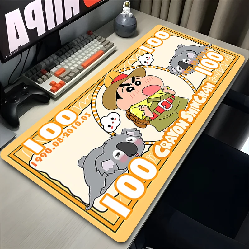 Mouse pad anti-slip keyboard pad notebook computer accessories office desk mat floor mat PC carpet C-Crayon Shin-chans Mousepad