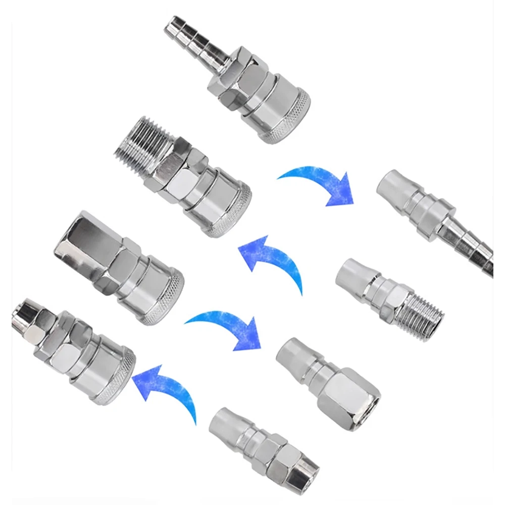 

Iron Chrome Plating Pneumatic Fitting C Type Coupling Hose Quick Release Compressor Connector PP20 SP20 PH30 SH40 PM SM PF SF