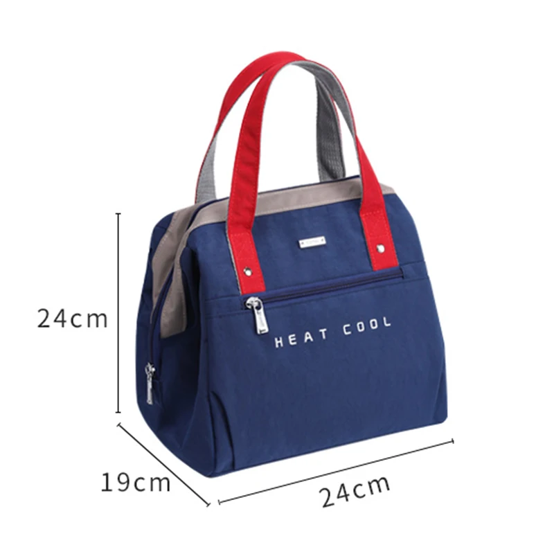 Large Lunch Bag Women Waterproof Concise Convenient Fresh Cooler Bags Thermal Breakfast Food Box Portable Picnic Travel WY280