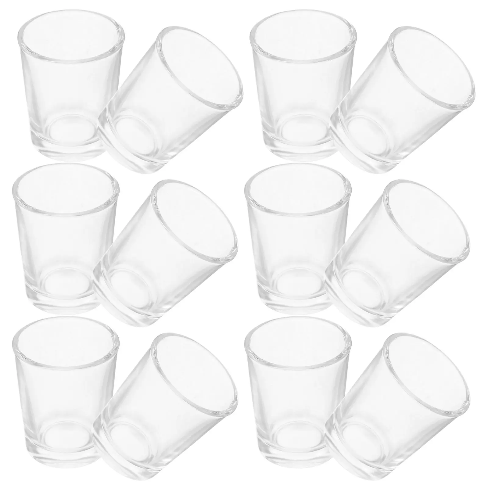 

12 Pcs Shot Glass Chinese Cup Glasses Baptism Miniature Coffee Shop Accessories Kitchen