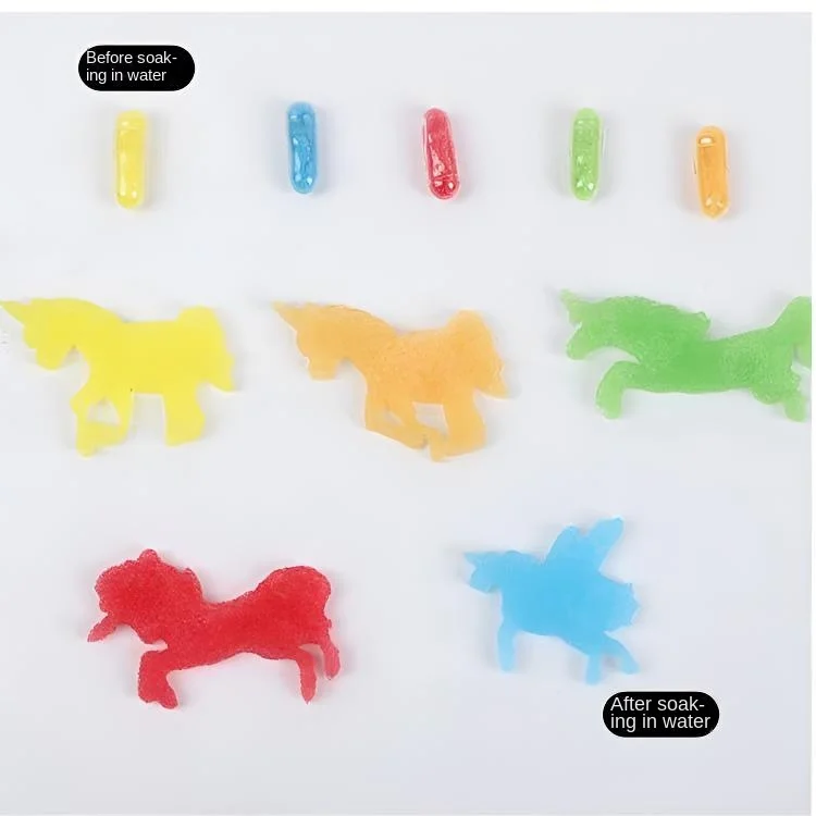 12pcsToy Children Water Swelling Capsule Dinosaur Marine Creatures Creative Novel Puzzle Toy Children Play Interest Cultivation