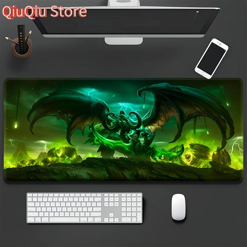 

Коврик для мыши Большой настольный коврик Night Legends Аксессуары для ПК Игровой коврик для мыши Коврик для клавиатуры плеера Ноутбук Резиновый коврик подходит для выключения