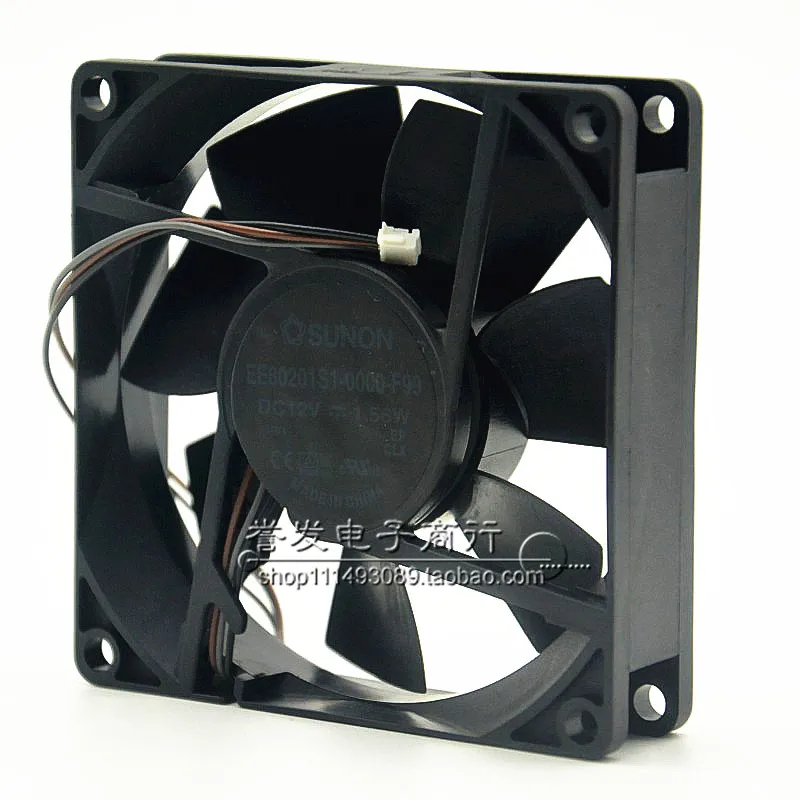 NIEUWE ORIGINELE EE80201S1-0000-F99 12 V 1.56 W PWM 8020 80x80x20mm KOELVENTILATOR RADIATOR