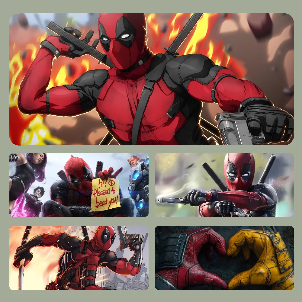 

D-Deadpool Mousepad Large Computer Gaming Accessories MousePads Desk Mats Anti-slip Laptop Soft Mouse Pad