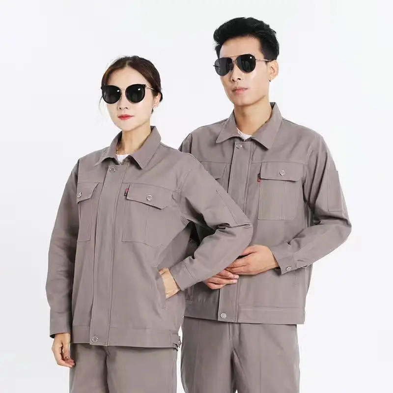 Combinaisons de travail en coton pur Thiened résistantes aux arcs électriques pour hommes et femmes, super épaisses, pour l'automne et l'hiver, pour le soudage