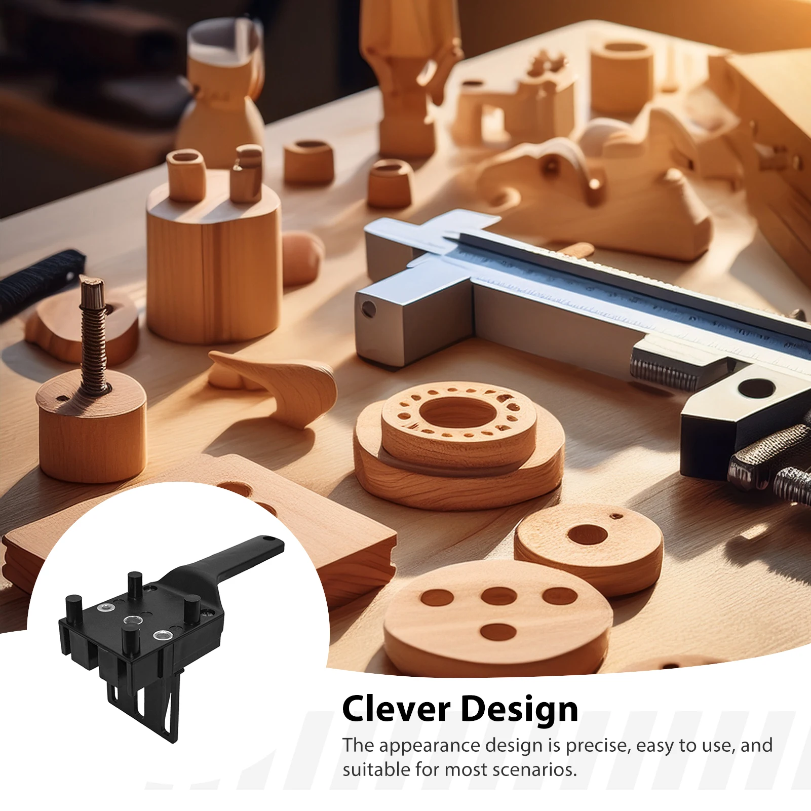 8pcs Woodworking Drill Guide Professional Straight Hole Positioner for Furniture Assembly DIY Carpentry Tool Kit Durable