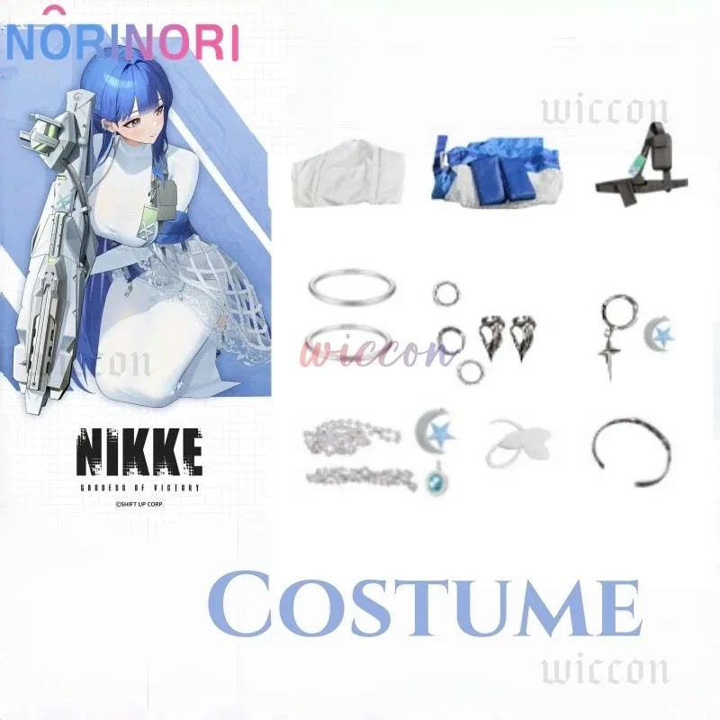 CyGame NIKKE：The Goddess of Victory Arcana Cosplay Costume Game Cosplay Girl Sexy Dress Wig Set Halloween Party Outfit for Women