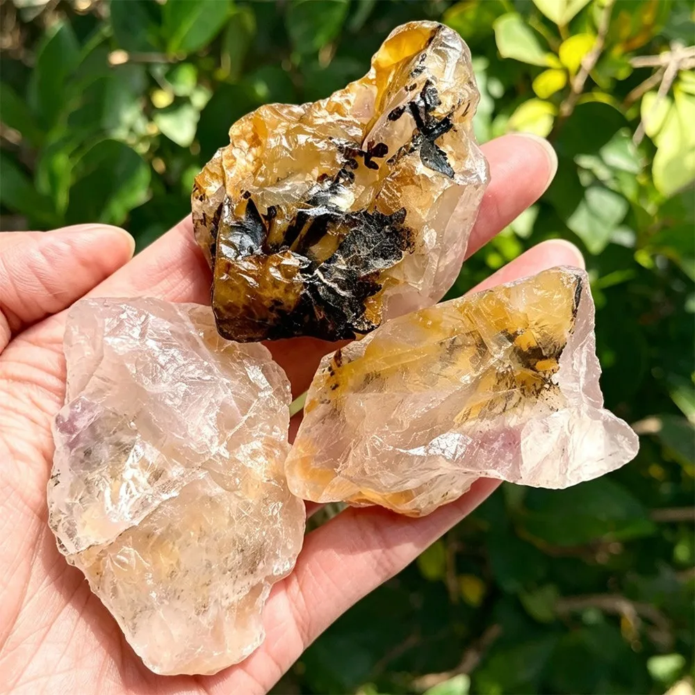 1Pc/3Pcs Rare Natural Donghai Crystal Tree raw stone - Natural Dendritic Quartz Crystal Suitable for Decor