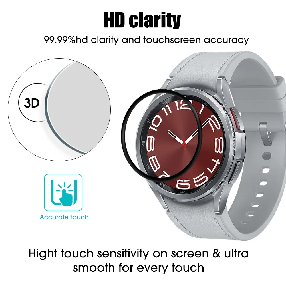 Soft Watch6 Protective Film For Samsung Galaxy Watch 6 Classic 5Pro 4 40/44MM Screen Protector For Samsung Watch 4 5 6 43mm 47mm