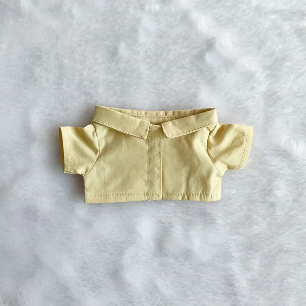 Clothes Clothes for 10/15/20cm Idol Solid Shirt Lapel Shirt 's Lapel Shirt Clothing Accessories Casual Cute Mini Shirt Idol