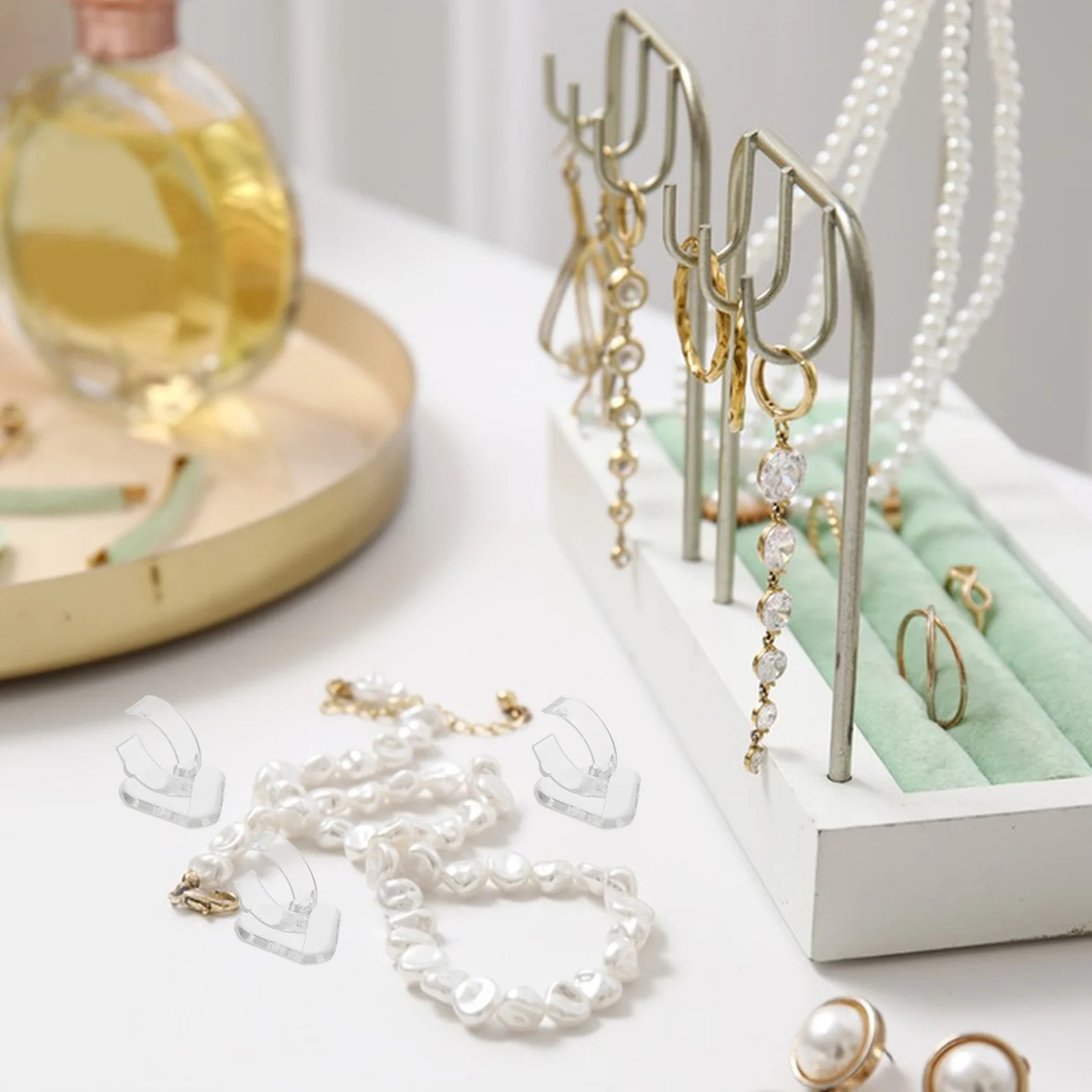 20Pcs Jewelry Display Stand Ring Holder Elegant Design Multi-Functional Storage Versatile Use Unique Material Adaptable