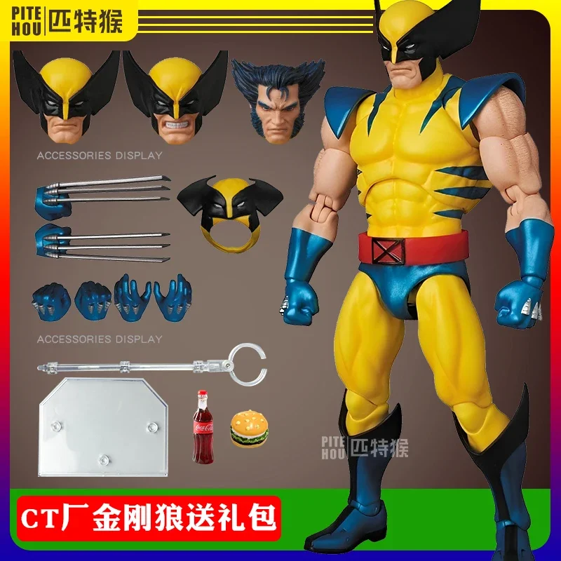 En Stock Ct Toys Wolverine Mafex 096 figura 138 motocicleta cómic x-men figura de acción de Anime articulaciones móviles modelo colección regalos