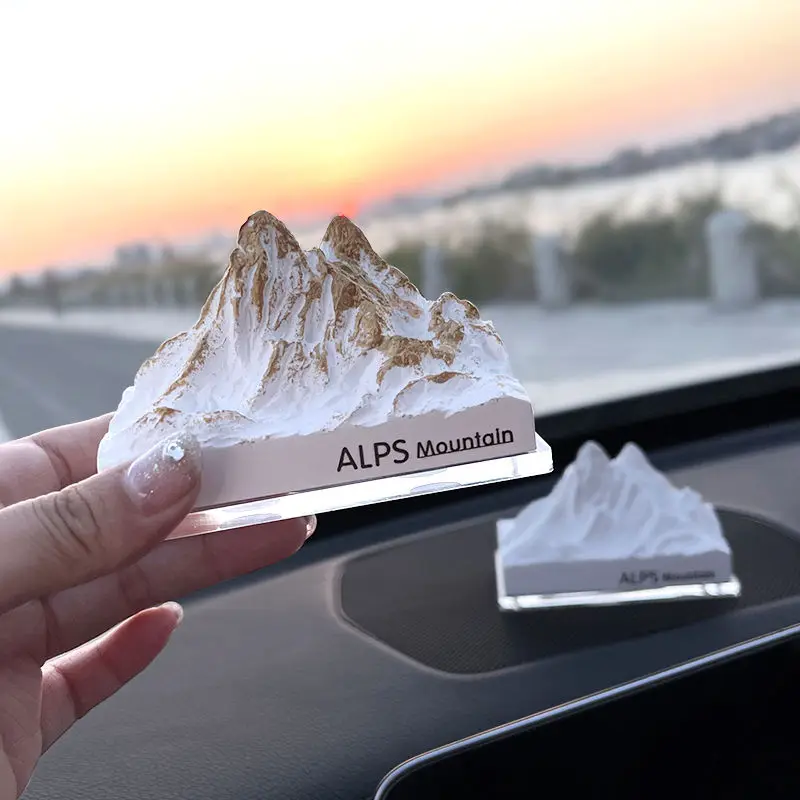 

Alps Car Interior Accessories Decoration Snow Mountain Fragrance Stone Car Center Console Aromatherapy Car Perfume Female
