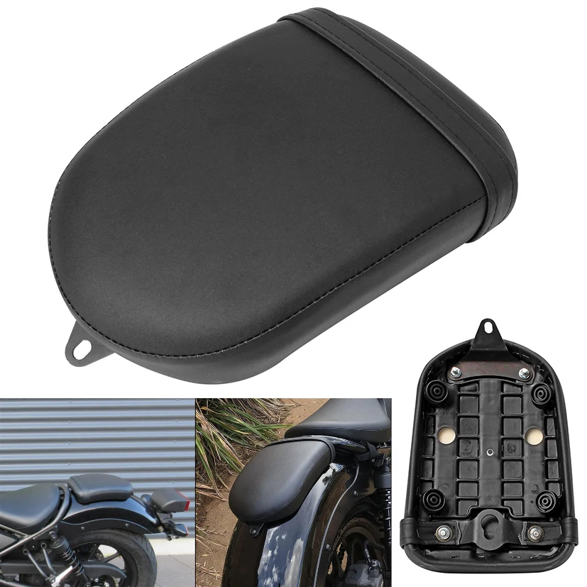 

Black Motorcycle Rear Passenger Seat Pillion Fit For 2017-2021 Honda Rebel CMX 300 CMX 500 CMX300 CMX500