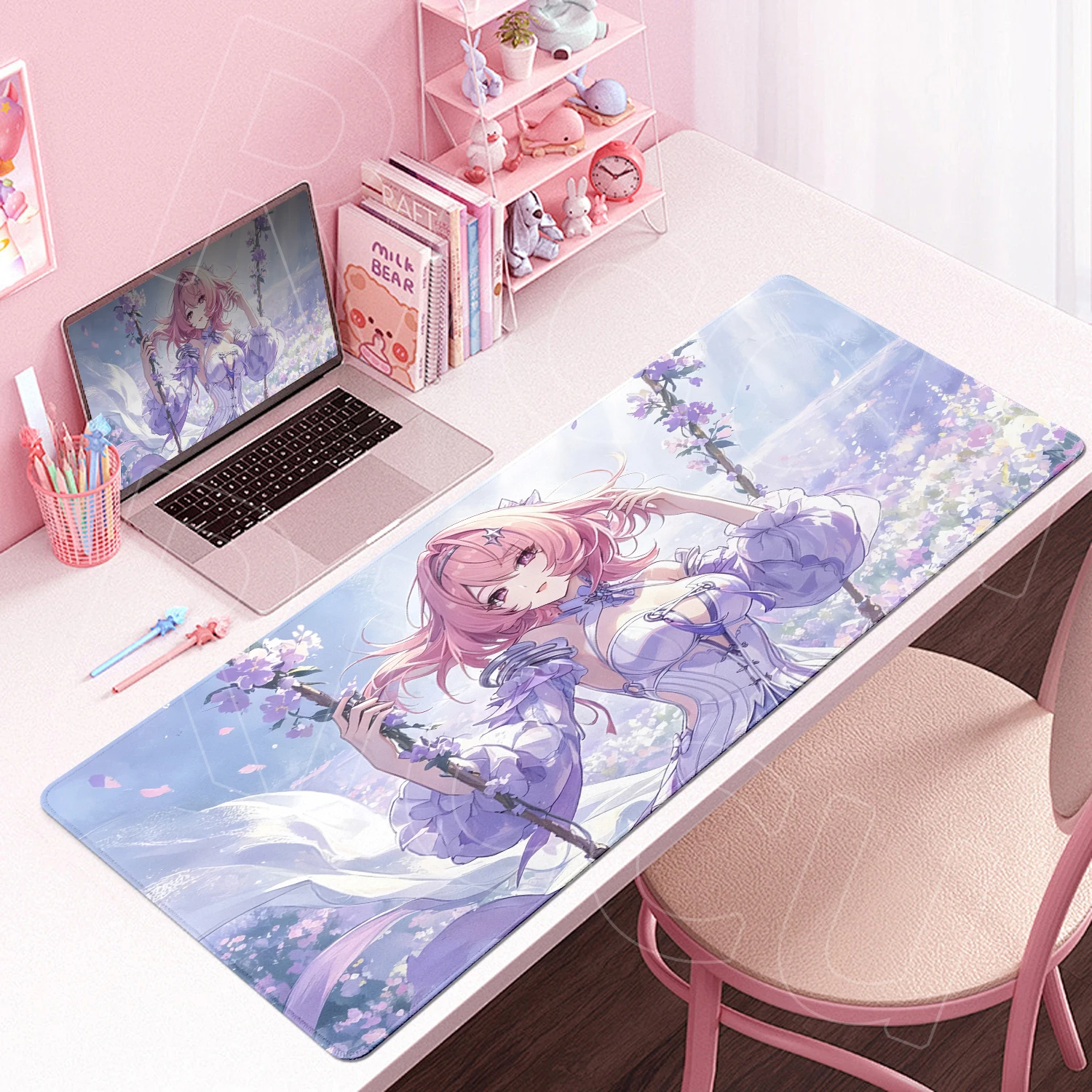 Large Size Remielle Dan Kawaii Zenless Zone Zero Mauspad Anti-Slip Rubber Bottom Gaming Mouse Mat Carpet Office Desk Accessories