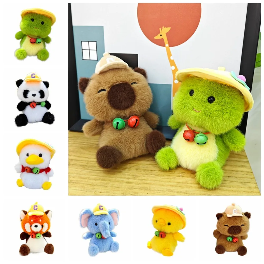 

Животное цыпленок кукла колокольчик шляпа капибара кукла слон енот панда плюшевая игрушка милый мягкий кролик плюшевая кукла дети день рождения Рождество