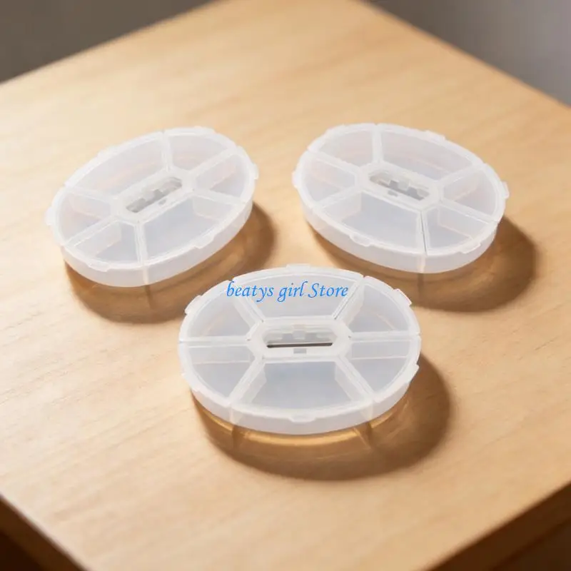 C7AB Modern Clear Desk Tray For Efficiently Organizing Paper Clips Thumbtacks And Assorted Office Supplies With Round