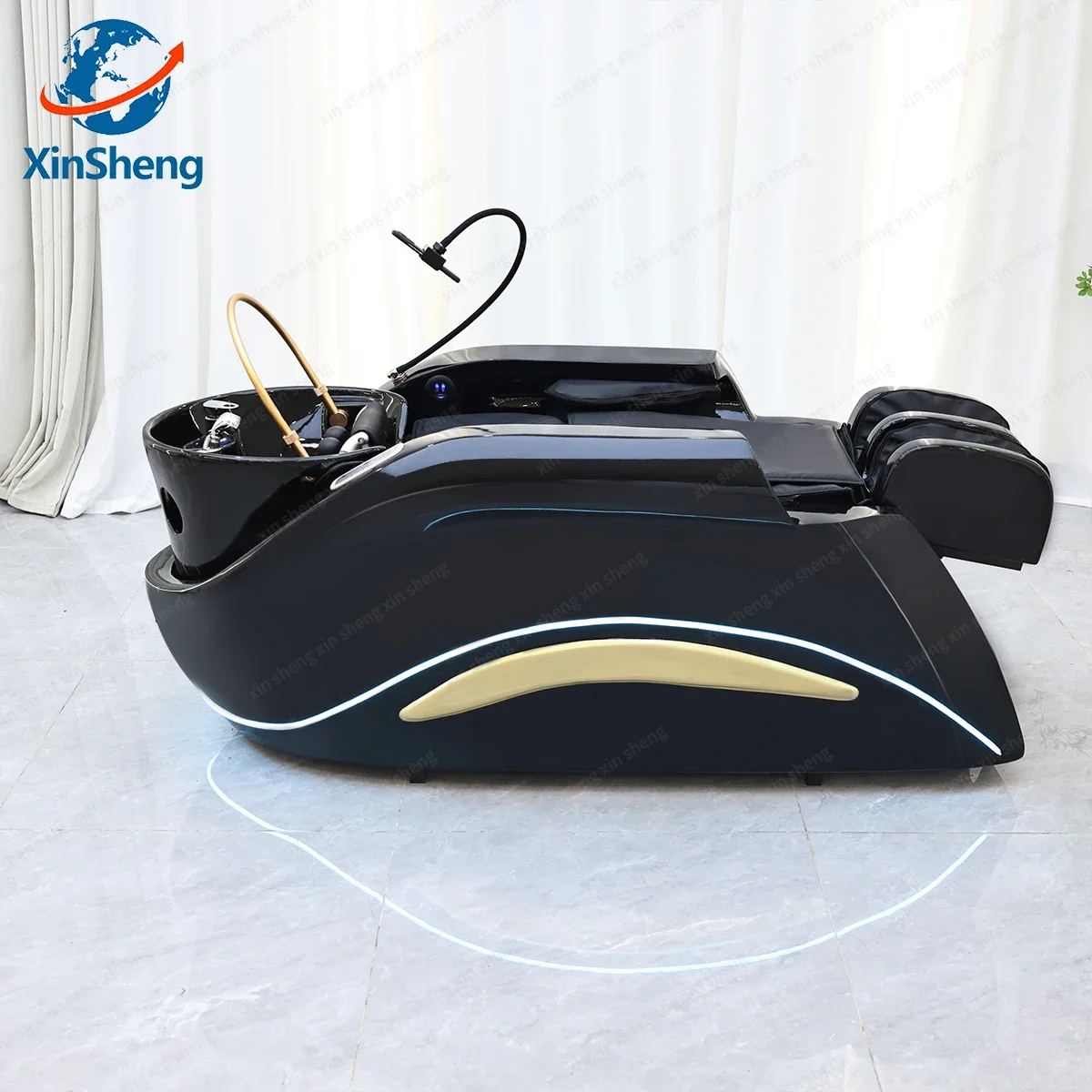 

XinSheng Hair Salon Shampoo Bed Head SPA Fumigation Machine Electric Massage Table for Leisure Health Store Commercial Furniture