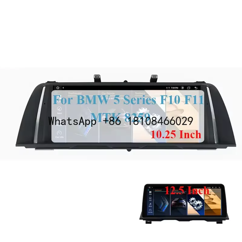 

Android 13 MTK 8581 LCD Touch Screen Wireless Carplay BT GPS Navigation Video Audio Player for BMW 520i 525i F10 F11 2011-2017