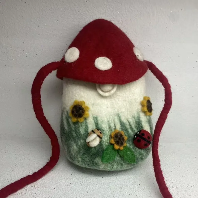 Shoulder Bag Children Crossbody Bag for Women Wallet Cute Mushroom Purse and Handbags Mobile Phone Bag Mother Kids Bags Сумка