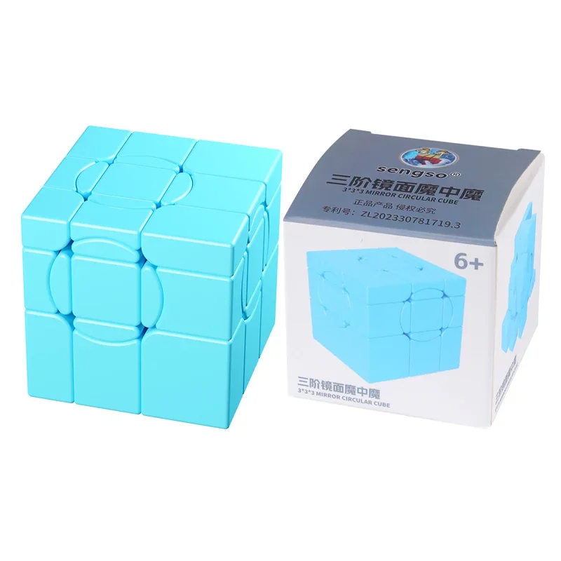 SengSo 3x3x3 Spiegel Circulaire Magische Kubus 3x3 ShengShou Professionele Neo Speed Twisty puzzel Brain Teasers Educatief Speelgoed