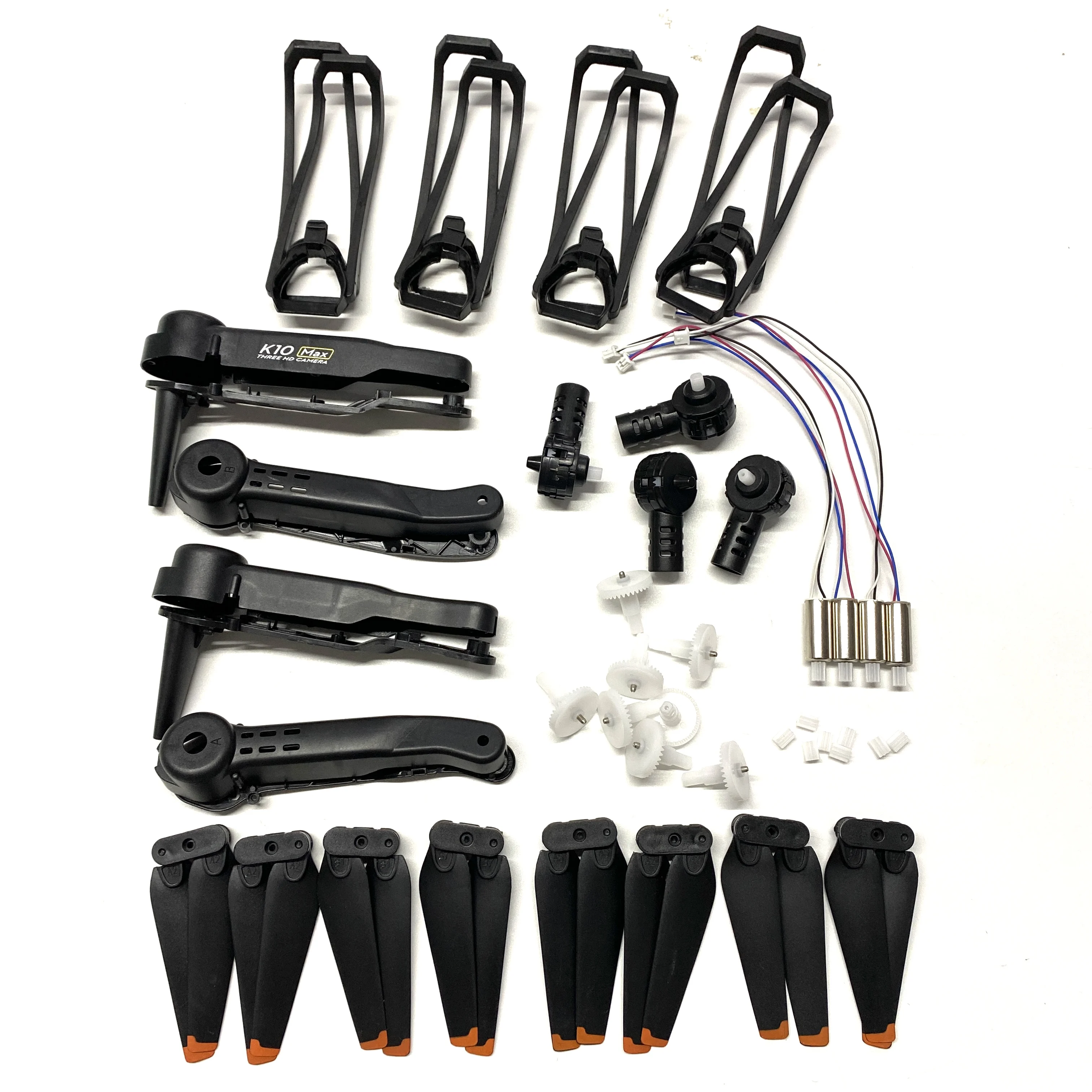 K10MAX Rc Drone Arm Shell Engine K6 Pro Quadcopter Motors, Base Gears Parts Kit