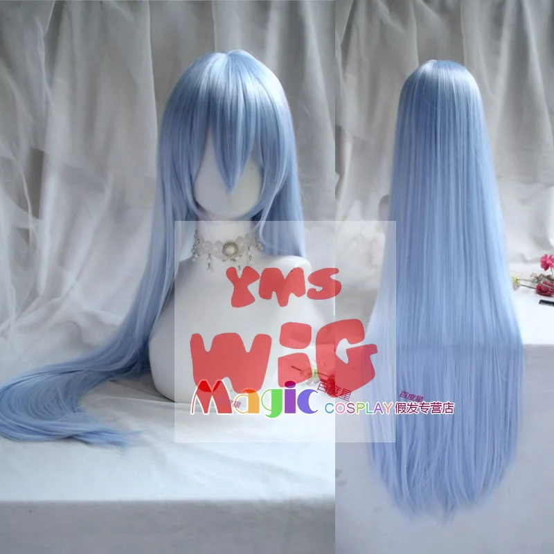 A Certain Magical Index Librorum Prohibitorum Cosplay Wig Blue Synthetic Hair Heat Resistant Halloween Role Play Party