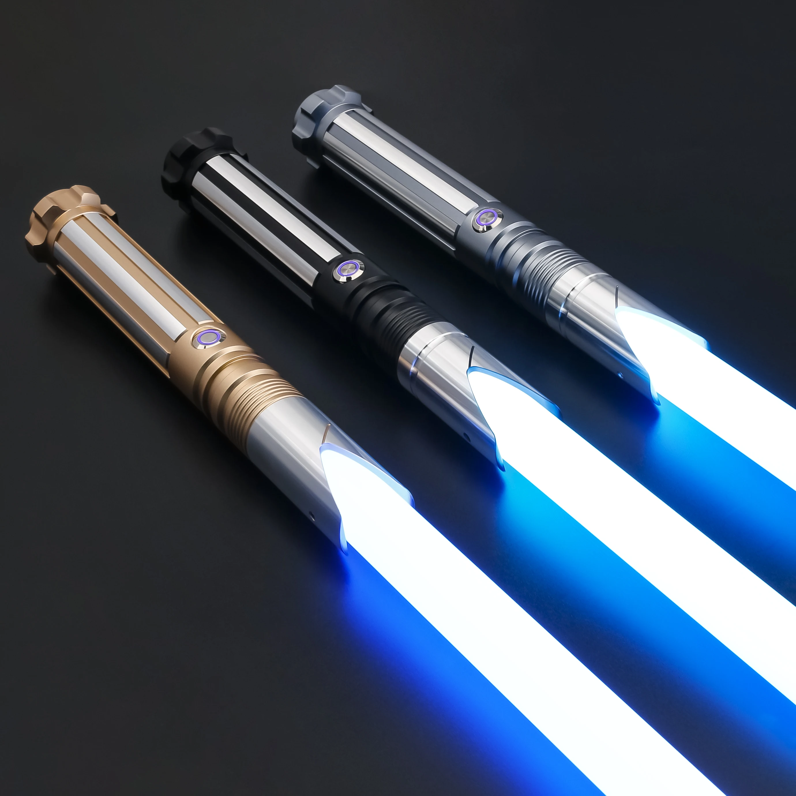 TXQSABER Lightsaber RGB Smooth Swing Heavy Dueling Metal Hilt 56cm Blade Blaster Yoda Jedi Cosplay Children Toys Laser Sword