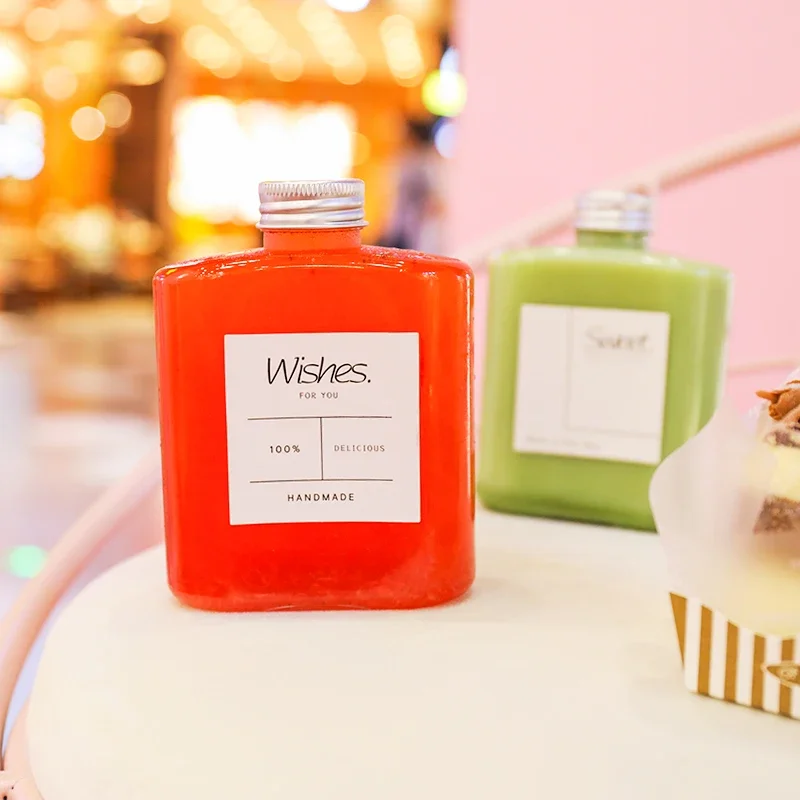 6 teile/los Eine Zeit Tragbare Sport Camping Radfahren Reise Kunststoff Saft Trinken Flasche Candy Jar Kinder Mittagessen Box mit Joghurt flasche