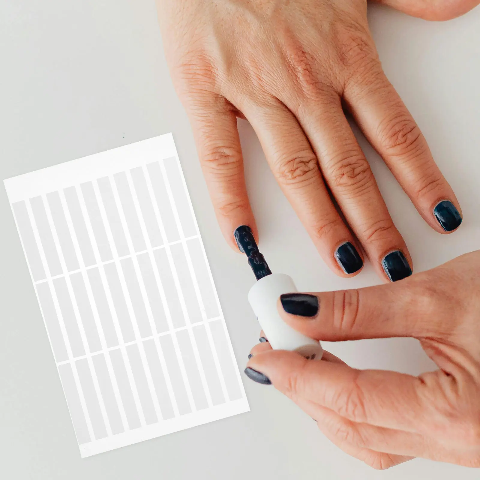 Cinta adhesiva de doble cara portátil, pegamento de gelatina transparente para presionar en las uñas, Kit de herramientas de manicura para reparación de uñas artificiales, 10 Uds.