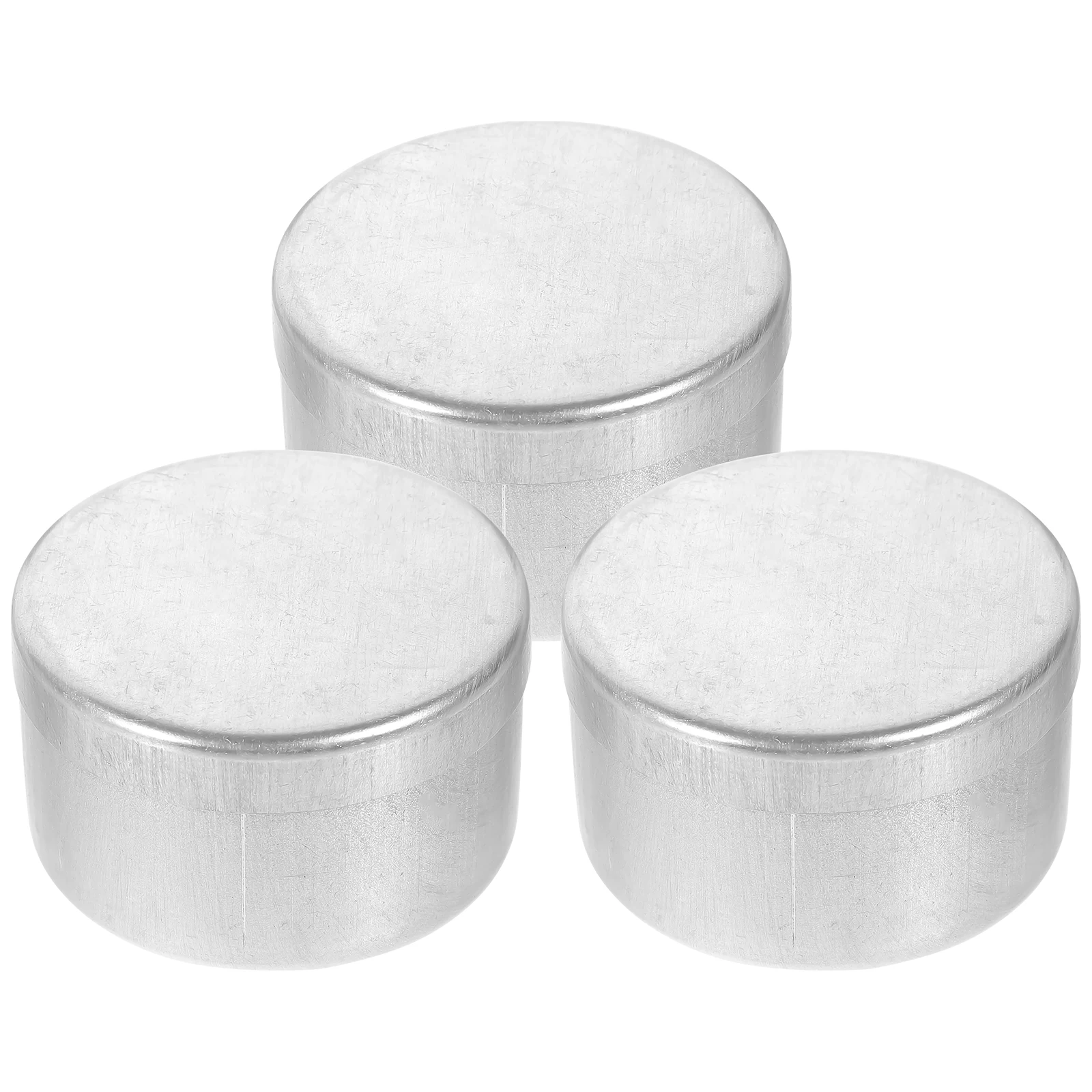 

3 Pcs Weighing Tank Reusable Aluminum for Labs Soil Holders Small Jar Aluminium Empty Jars Metal